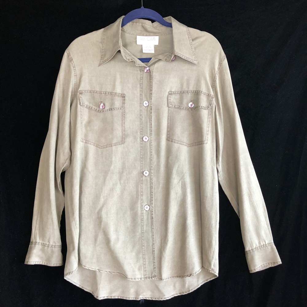 Stonewashed SILK CLUB ladies blouse